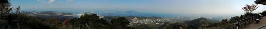 近見山展望台のパノラマ風景写真